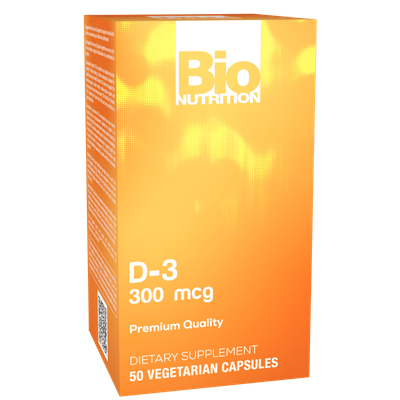 BIO NUTRITION: Vitamin D3 300mcg, 50 VGC