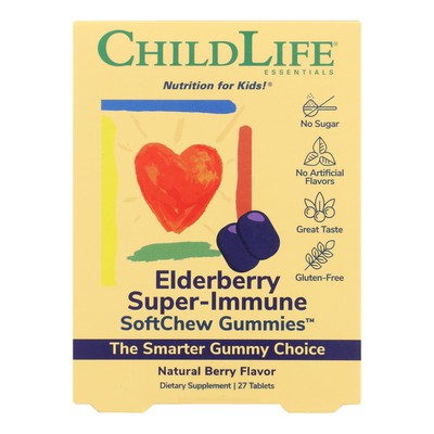 Childlife Essentials - Elderberry Super Immune Gummies, 27 Tab