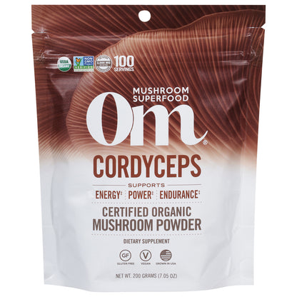 OM: Cordyceps Organic Powder 200grm - 7.05 Oz