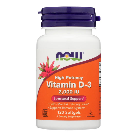 Now Foods: Vitamin D-3 2000iu - 120 Softgels