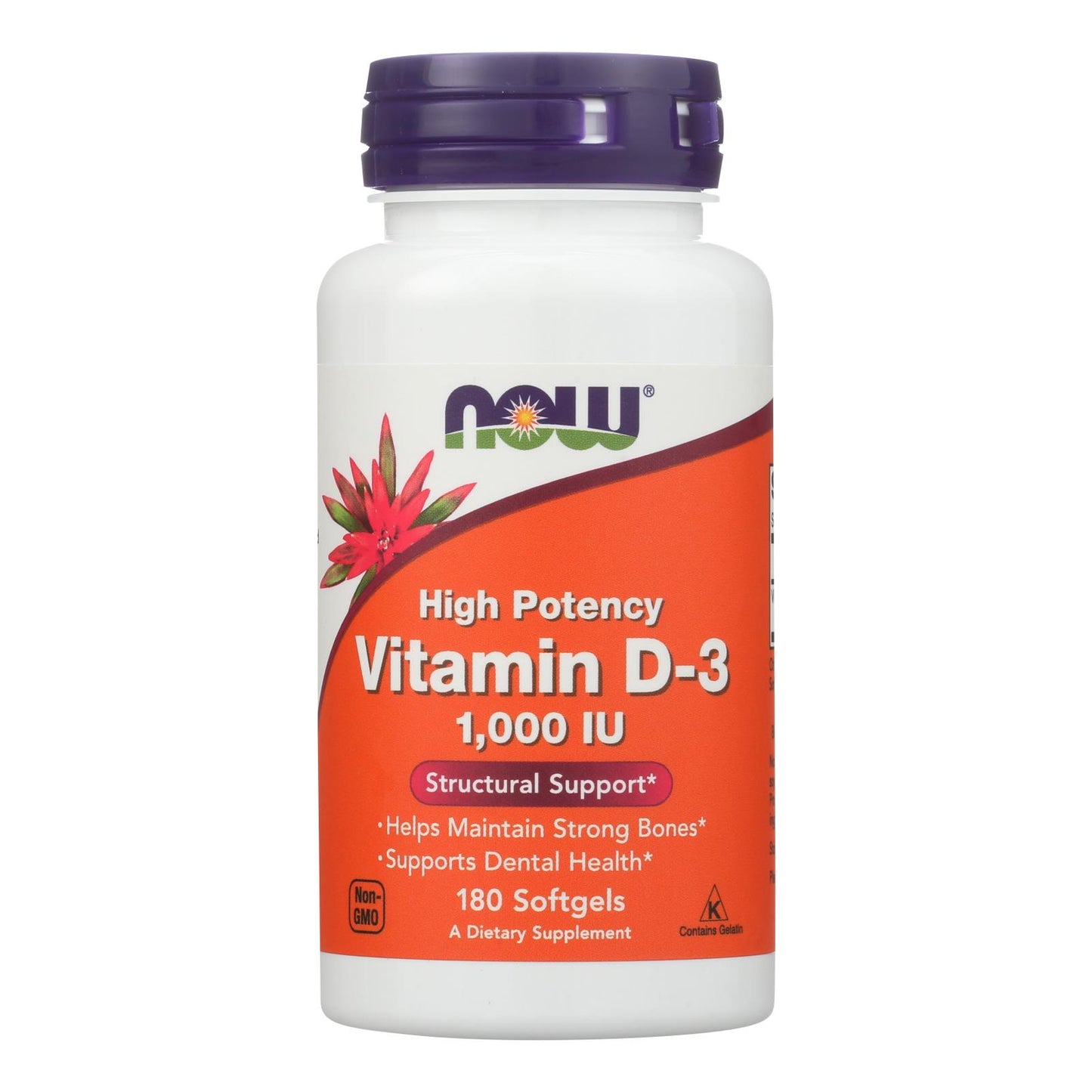 Now Foods: Vitamin D-3 1000iu -180 Sgel