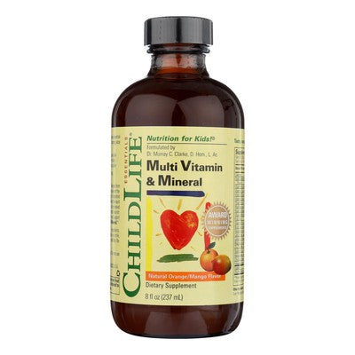 Childlife - Multi Vitamin And Mineral (Natural Orange Mango) - 8 Fl Oz