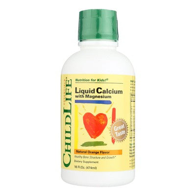 Childlife - Liquid Calcium With Magnesium (Natural Orange) - 16 Fl Oz