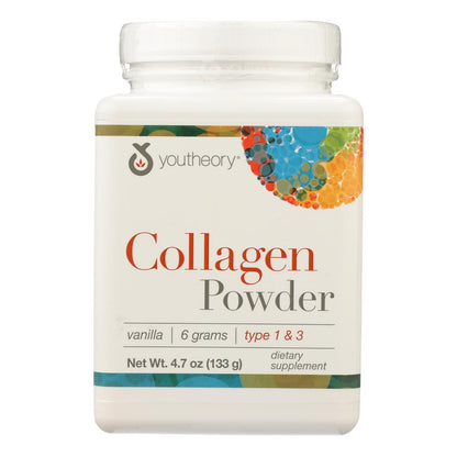 YOUTHEORY:  Collagen - Powder - Vanilla - 4.7 Oz