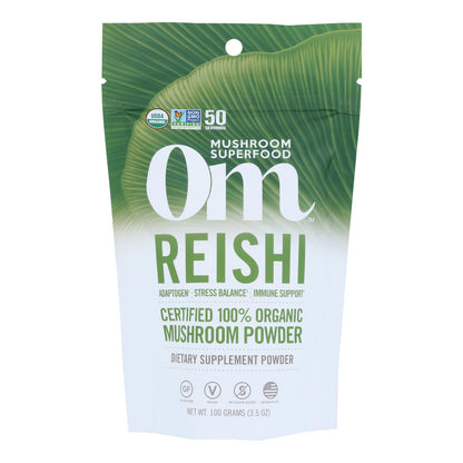 OM: Reishi Organic Powder 100grm - 3.5 Oz