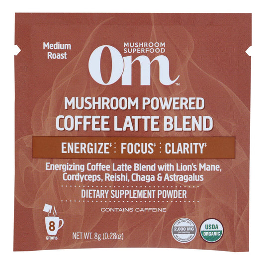 OM: Coffee Latte Mushroom Powder - 10 Ct