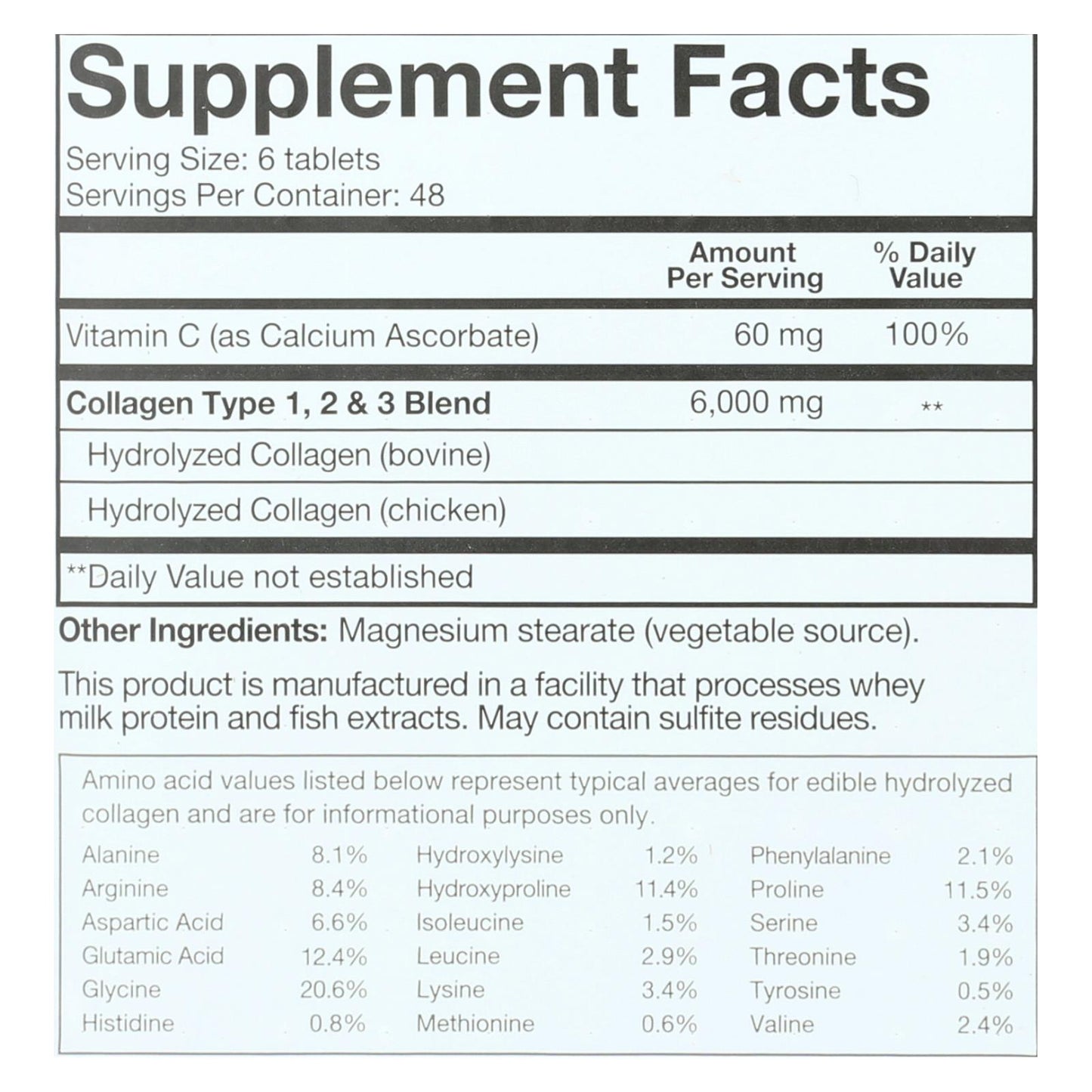 YOUTHEORY:  Collagen - Type 1 And 2 And 3 - 290 Tablets