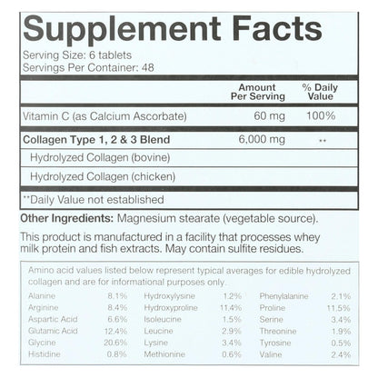 YOUTHEORY:  Collagen - Type 1 And 2 And 3 - 290 Tablets