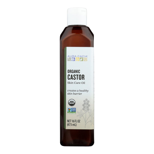 Aura Cacia - Skin Care Oil - Organic Castor Oil - 16 Fl Oz