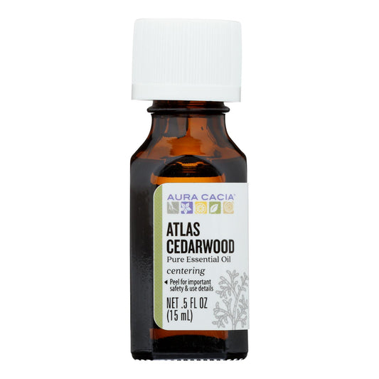 Aura Cacia - Essential Oil - Atlas Cedar Wood - 0.5 Fl Oz.