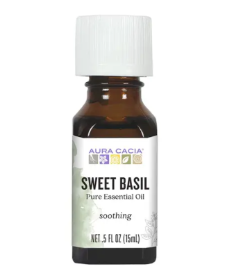 Aura Cacia - Pure Essential Oil Sweet Basil - 0.5 Fl Oz