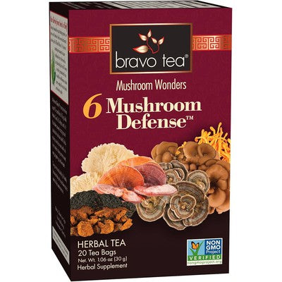 BRAVO TEA: Six Mushroom Defense Tea 20 BAG