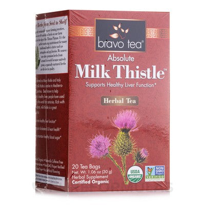 BRAVO TEA: Milk Thistle Tea Organic 20 BAG