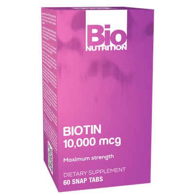 BIO NUTRITION: Biotin 10,000mcg, 60 TAB