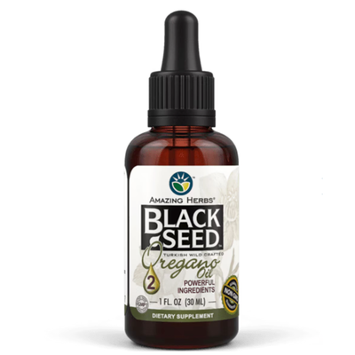 AMAZING HERBS: Black Seed Oregano Oil, 1 OZ