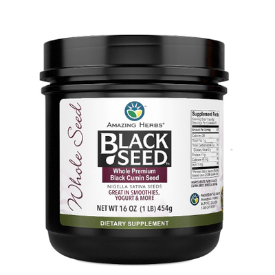 AMAZING HERBS: Black Seed Whole Herb, 16 OZ