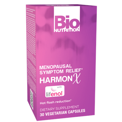 BIO NUTRITION: Harmonx w/ Lifenol Menopausal Relief, 30 vgc