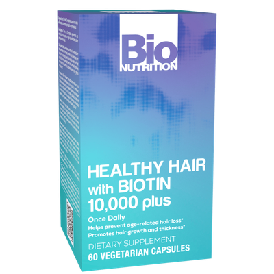 BIO NUTRITION: Healthy Hair w/ Biotin, 60 VGC