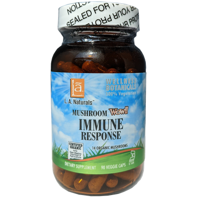 L A NATURALS: Mushroom Wow! Immune Response 90 VGC