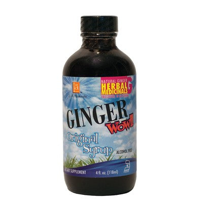 L A NATURALS: Ginger Wow! Syrup Original 4 OZ