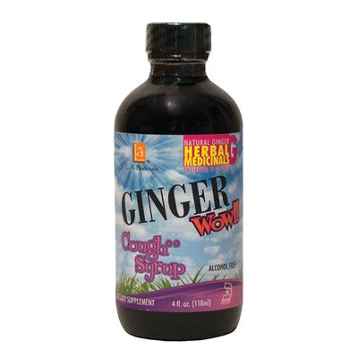 L A NATURALS: Ginger Wow! Syrup Cough 4 OZ