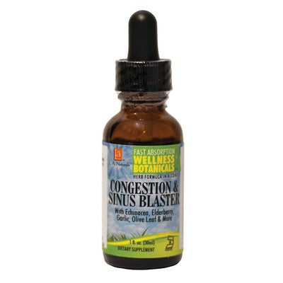 L A NATURALS: Congestion & Sinus Blaster Drop 1 OZ