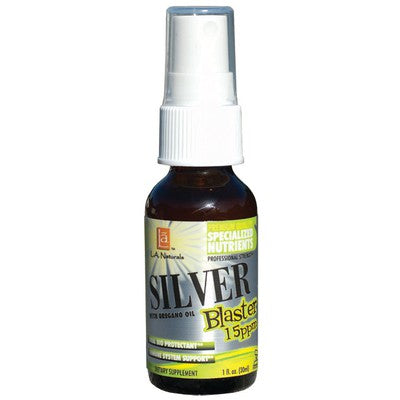 L A NATURALS: Silver Blaster Oral Spray Plus Oregano 1 OZ