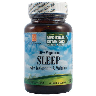 L A NATURALS: Sleep w/Valerian & Melatonin 60 VGC