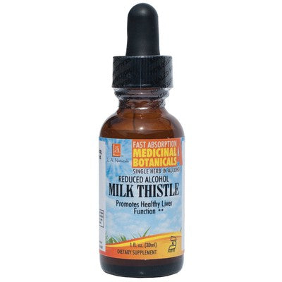 L A NATURALS: Milk Thistle Organic 1 OZ