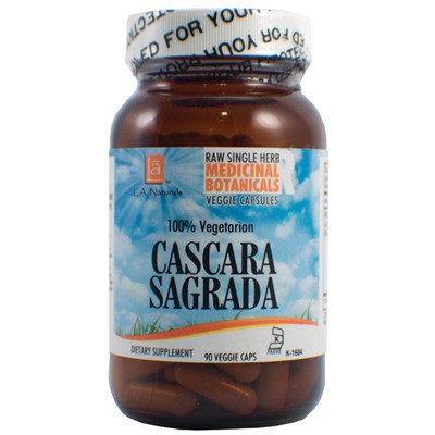 L A NATURALS: Cascara Raw Herb 90 VGC