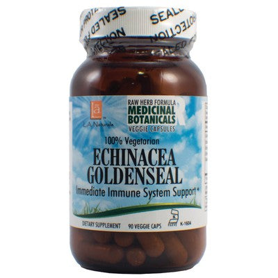 L A NATURALS: Echinacea Goldenseal Raw Formula 90 VGC