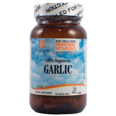 L A NATURALS: Garlic Raw Herb 90 VGC