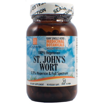 L A NATURALS: St. John's Wort Raw Herb 90 VGC