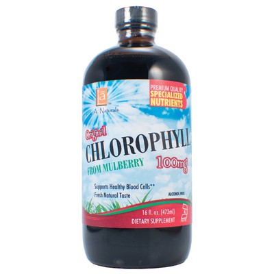 L A NATURALS: Chlorophyll 100mg from Mulberry Leaf 16 OZ