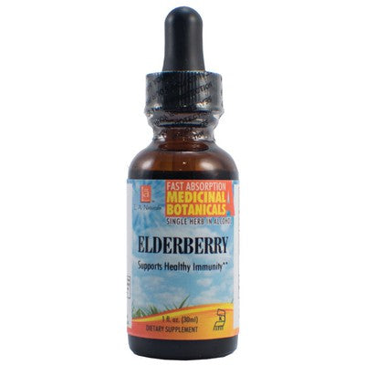 L A NATURALS: Elderberry Organic 1 OZ