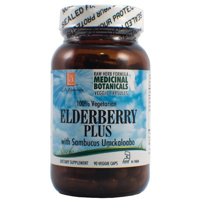 L A NATURALS: Elderberry Plus Raw Formula 90 VGC