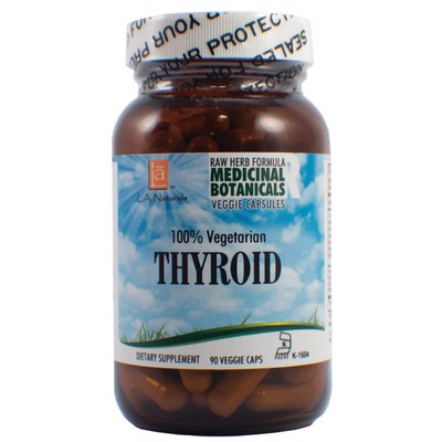 L A NATURALS: Thyroid Raw Formula 90 VGC