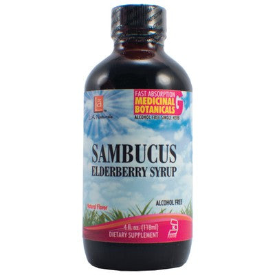 L A NATURALS: Sambucus Syrup 4 OZ