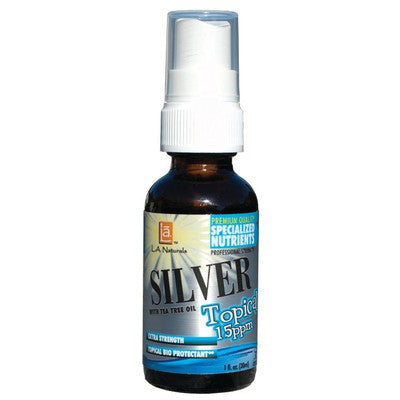 L A NATURALS: Colloidal Silver Topical Herbal Spray 1 OZ