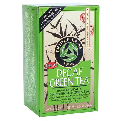 TRIPLE LEAF TEA: Decaf Green Tea 20 BAG