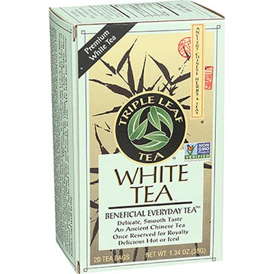 TRIPLE LEAF TEA: White Tea 100% 20 BAG