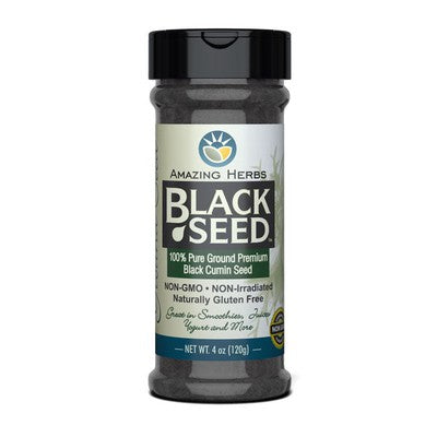 AMAZING HERBS: Black Seed Ground Herb, 4 OZ