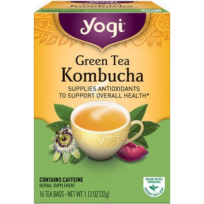 YOGI TEA: Green Tea Kombucha 16 BAG