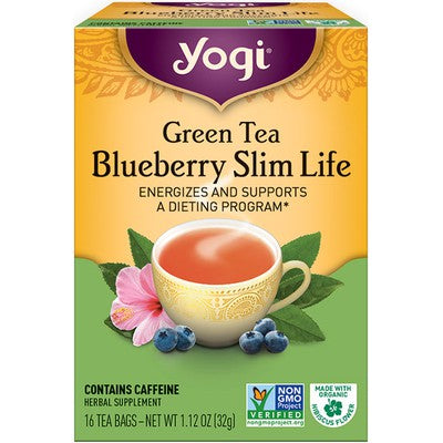 YOGI TEA: Green Tea Blueberry Slim Life 16 BAG