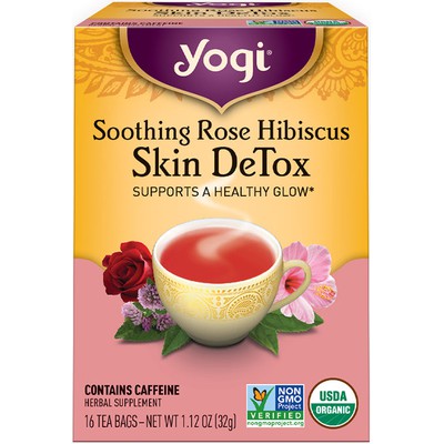 YOGI TEA: Rose Hibiscus Skin Detox Tea 16 BAG