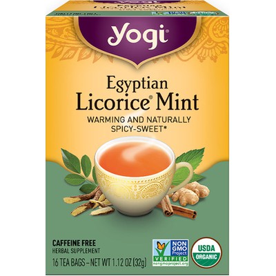 YOGI TEA: Egyptian Licorice Mint Tea 16 BAG