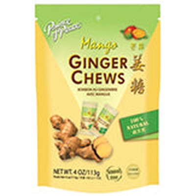 PRINCE OF PEACE: Ginger Chews Mango 4 OZ