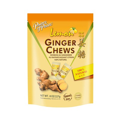 PRINCE OF PEACE: Ginger Chews Lemon 8 OZ