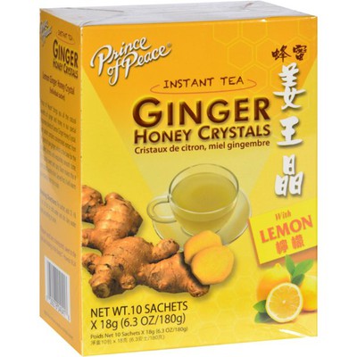 PRINCE OF PEACE: Ginger Honey Crystals w/ Lemon 10 CT