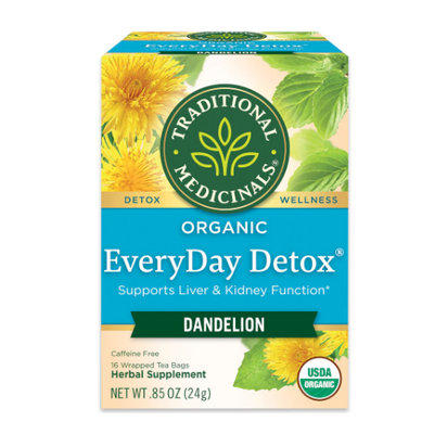 TRADITIONAL MEDICINALS: Organic Everyday Detox Dandelion 16 BAGS